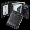 Old No7 Signature Collection Black Trifold Wallet